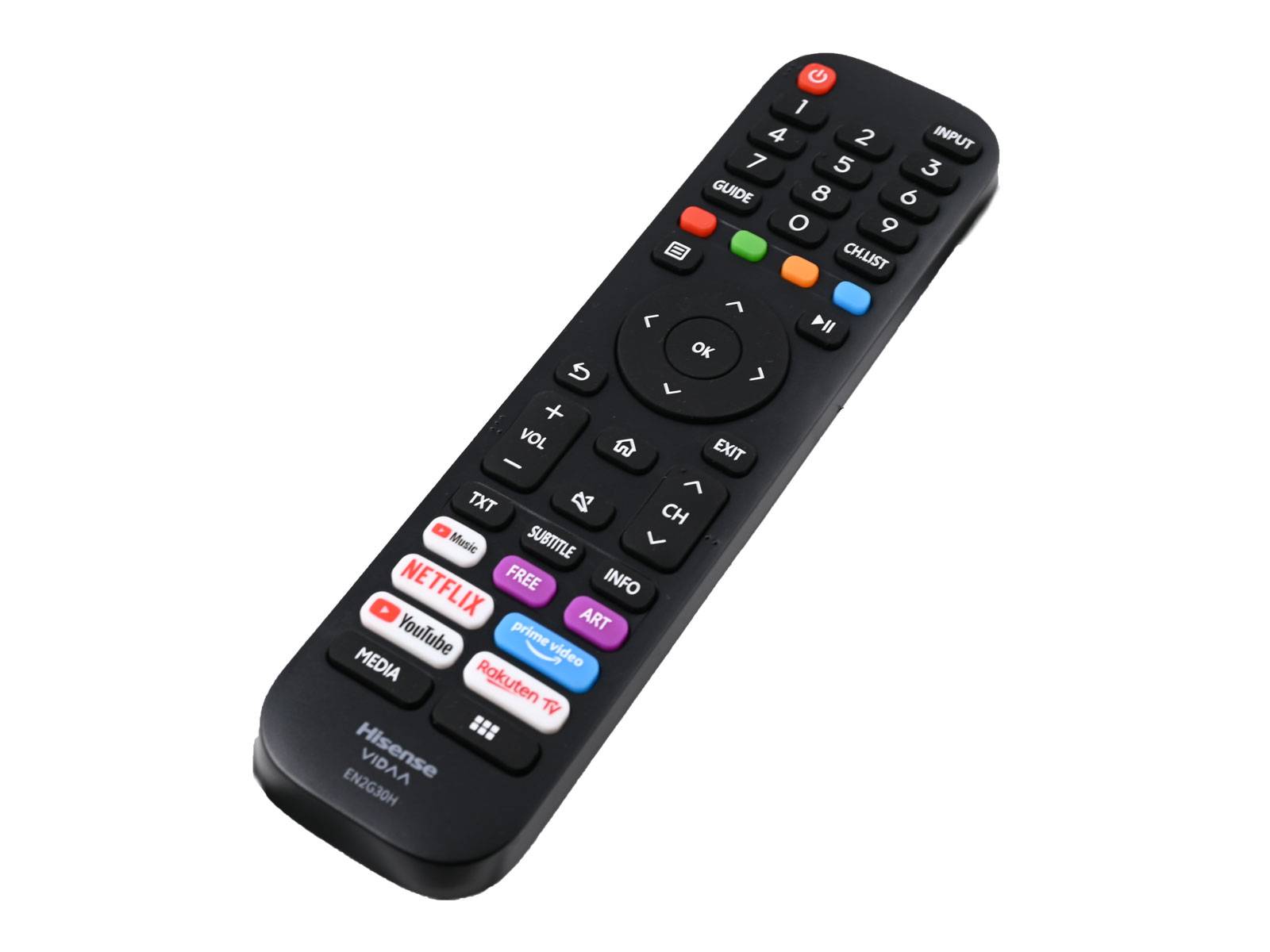 HISENSE EN2G30H VIDAA Original Fernbedienung für Hisense Ultra HD TV mit Schnelltasten für Netflix Amazon Prime YouTube