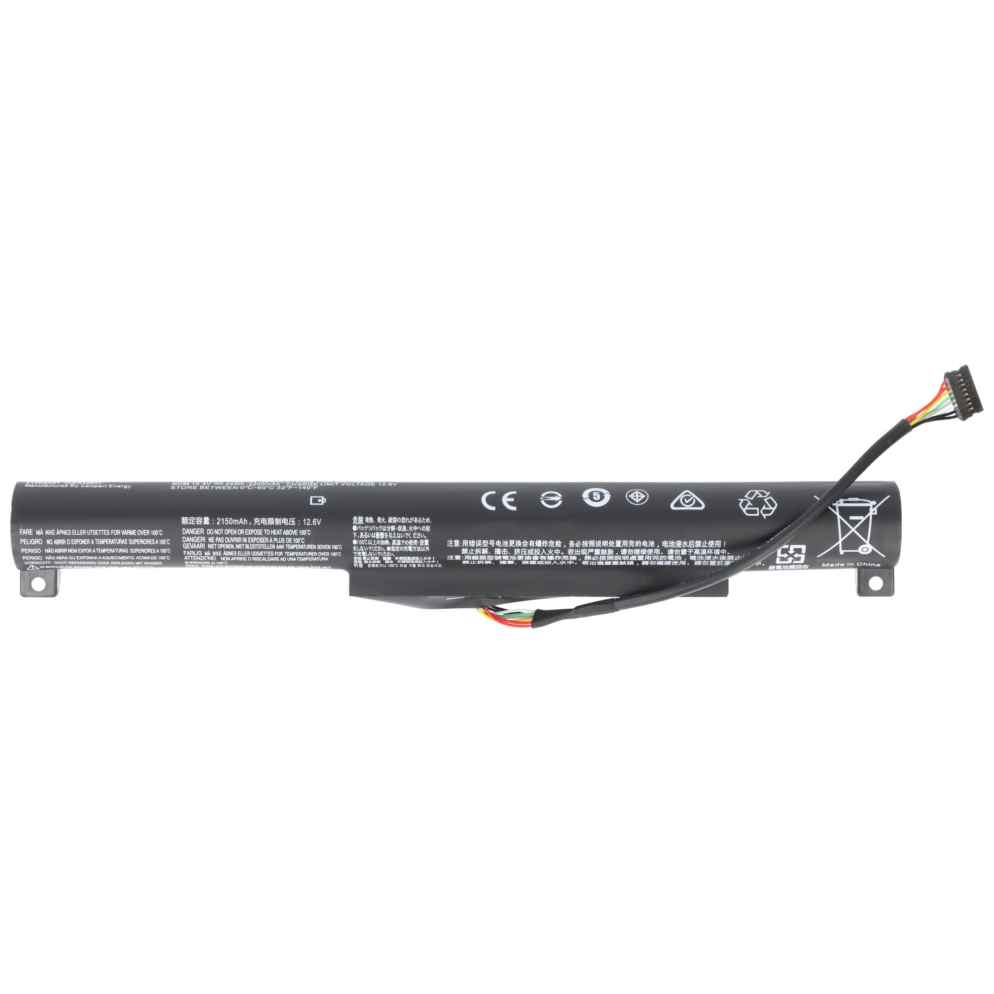 Akku passend für Lenovo IdeaPad 100 15IBY, B50-10, L14C3A01, L14S3A01, Li-ion, 10,8V, 2200mAh, 24Wh