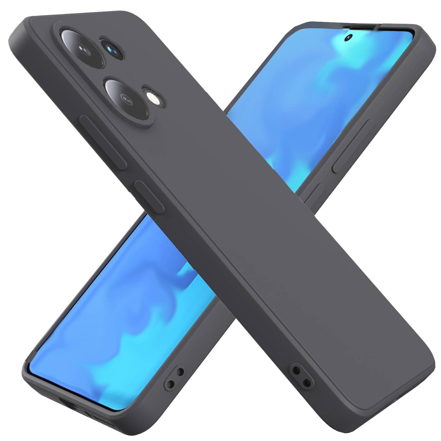 Für Xiaomi Poco M6 Pro 4G / Redmi Note 13 Pro 4G Silikon Hülle TPU