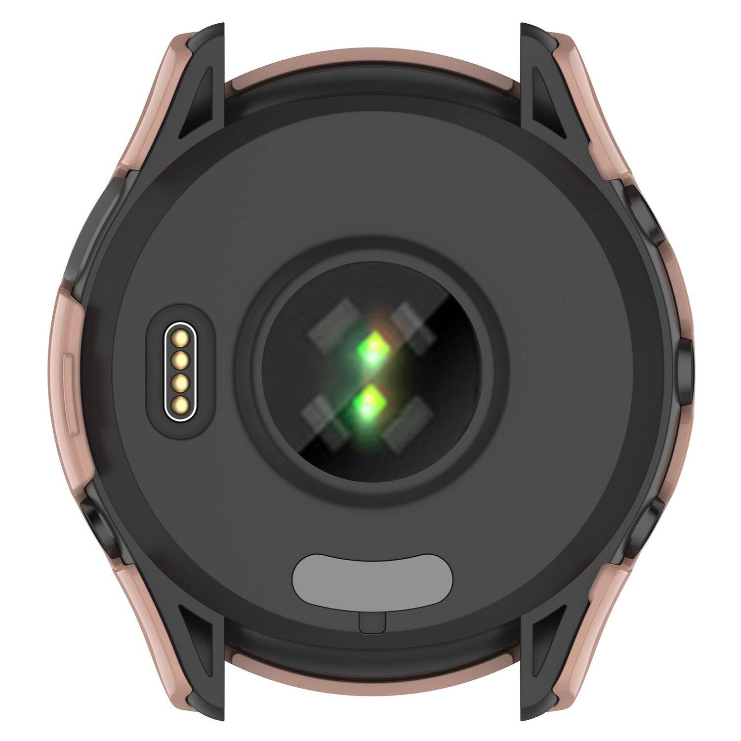 Für Garmin Forerunner 165 / 165 Music Kunststoff Smart Watch Hülle + H9 Schutz Hart Glas Pink