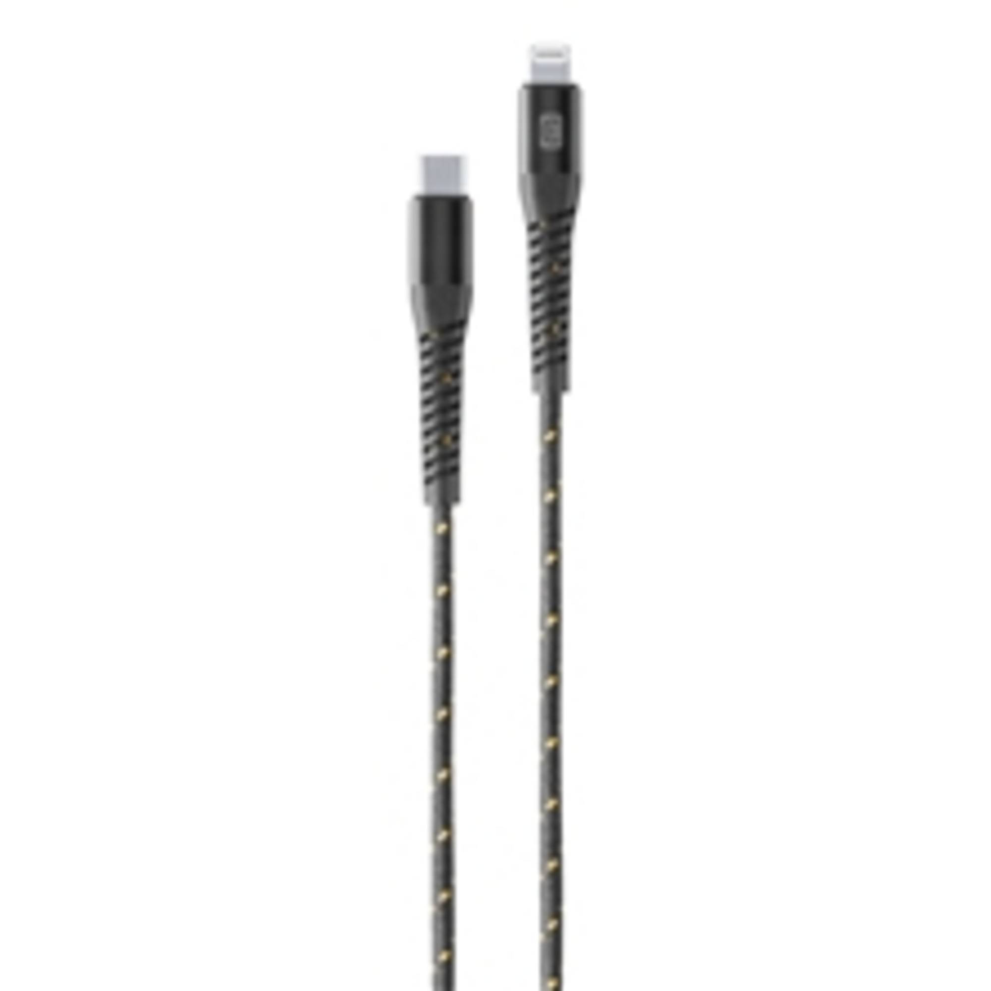 cellularline Kabel USB-C/Lightning TETRACABC2LMFI1MK 1,2m schwarz