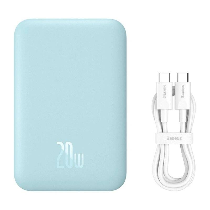 Powerbank Baseus Magnetic Mini 6000mAh, USB-C 20W MagSafe (blau)