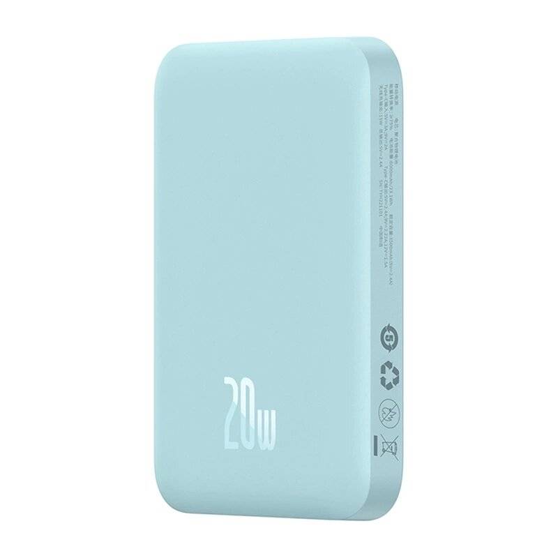 Powerbank Baseus Magnetic Mini 6000mAh, USB-C 20W MagSafe (blau)