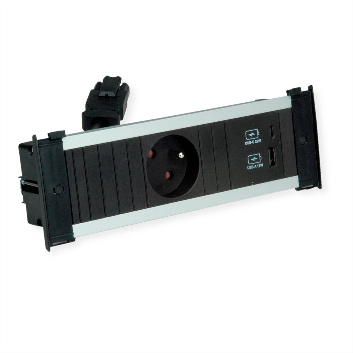 BACHMANN KAPSA S 1xUTE 1xUSB A&C 22W, 0,2m GST18 France