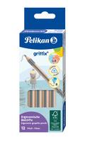 PELIKAN - griffix Bleistifte Stärke B 12 Stk. in Faltschachtel