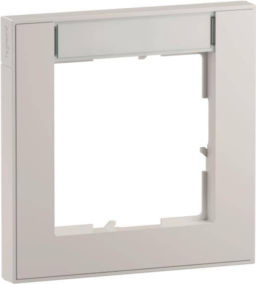Legrand SEANO+, 1-fach Rahmen, Beschriftungsfeld, Ultraweiss, 1 Stk.