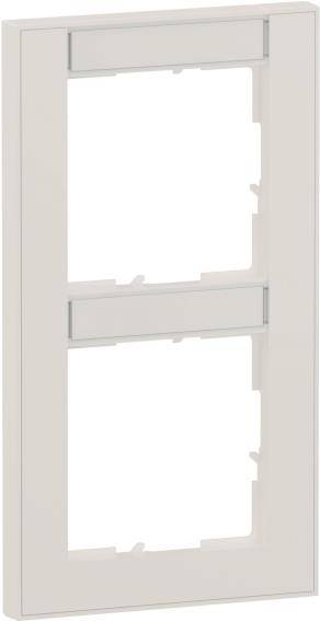 Legrand SEANO+, 2-fach Rahmen, vertikal, Beschriftungsfeld, Ultraweiss, 1 Stk.