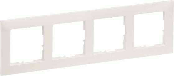 Legrand SEANO 4-fach Rahmen in 765174 der Farbausführung Ultraweiß 5 (765174)