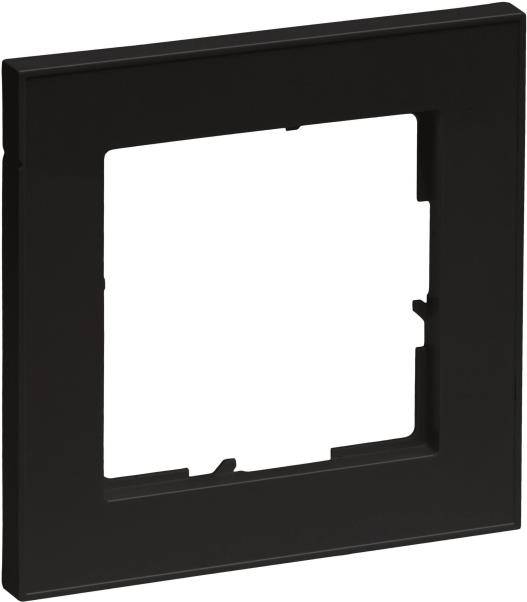 Legrand SEANO+, 1-fach Rahmen, Schwarz lackiert, 1 Stk.