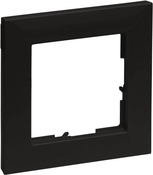 Legrand SEANO 1-fach Rahmen in 765371 der Farbausführung Schwarz lackiert 10 (765371)