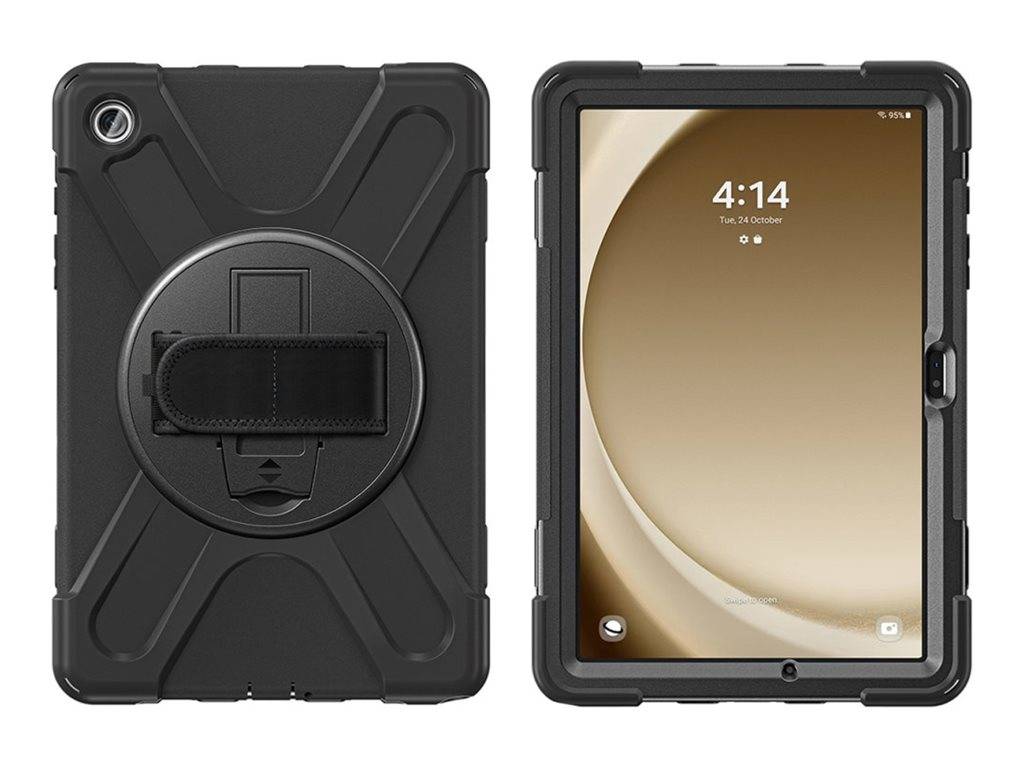 4smarts GRIP - Hintere Abdeckung für Tablet - widerstandsfähig - Polycarbonat, Thermoplastisches Polyurethan (TPU)