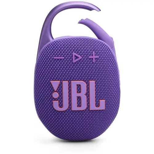 JBL CLIP 5 Kabelloser Bluetooth-Lautsprecher, Violett JBL CLIP 5 Kabelloser Bluetooth-Lautsprecher, Violett