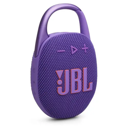 JBL CLIP 5 Kabelloser Bluetooth-Lautsprecher, Violett JBL CLIP 5 Kabelloser Bluetooth-Lautsprecher, Violett