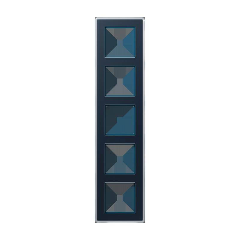 Jung Glasrahmen 5fach AV 585 GLM NB