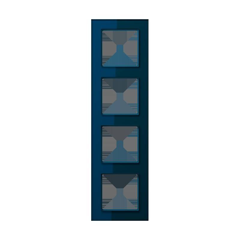 Jung Glasrahmen 4fach AC 584 GL NB