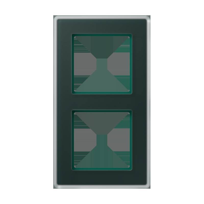 Jung Glasrahmen 2fach AV 582 GLM SG