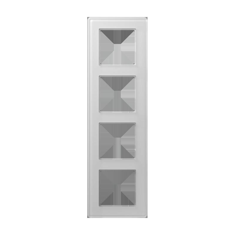 Jung Glasrahmen 4fach AV 584 GLM WW