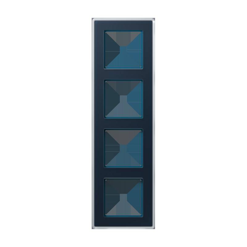 Jung Glasrahmen 4fach AV 584 GLM NB