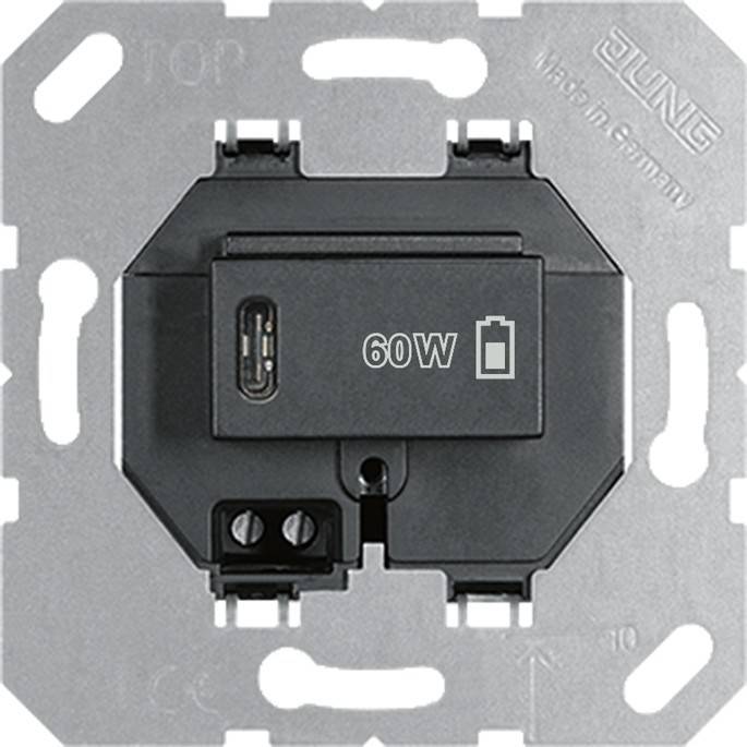 Jung USB-Ladegerät PD USB PD60 C SW
