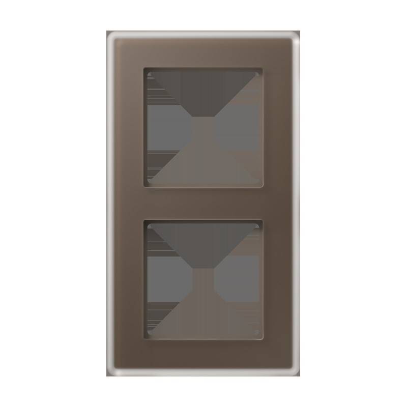 Jung Glasrahmen 2fach AV 582 GLM MO