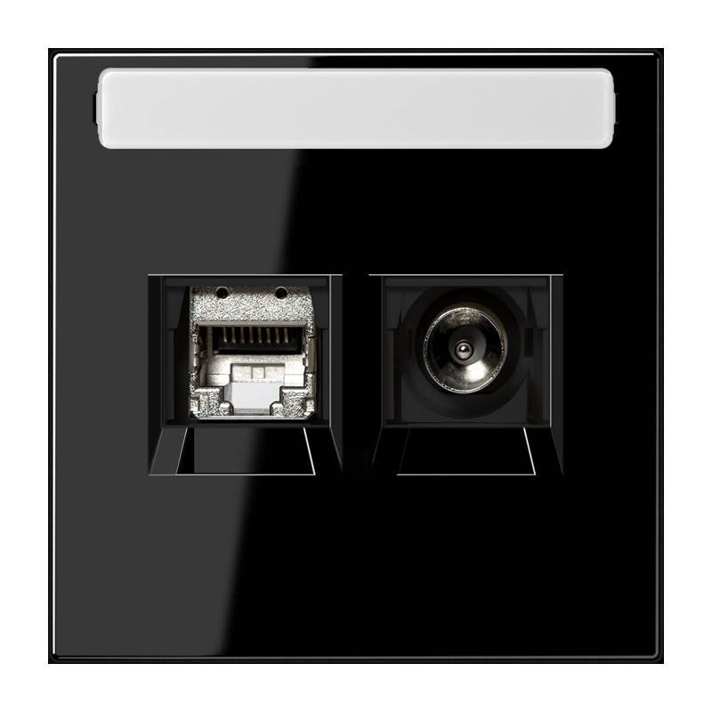 Jung Smart-TV-Anschlussdose 2f MMD LS 4521 SW
