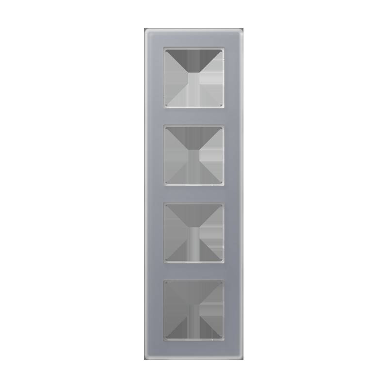 Jung Glasrahmen 4fach AV 584 GLM KG
