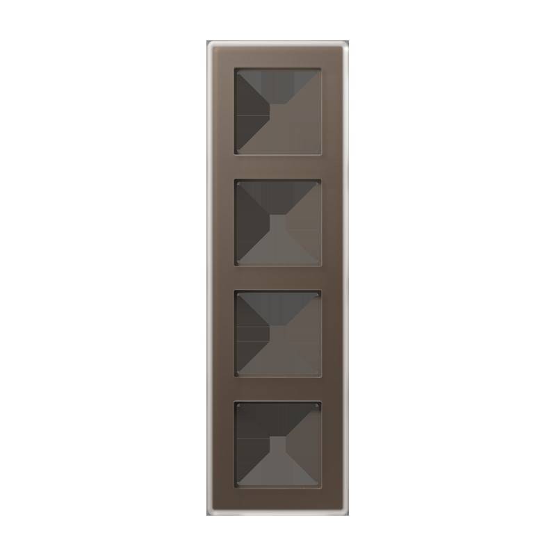 Jung Glasrahmen 4fach AV 584 GLM MO