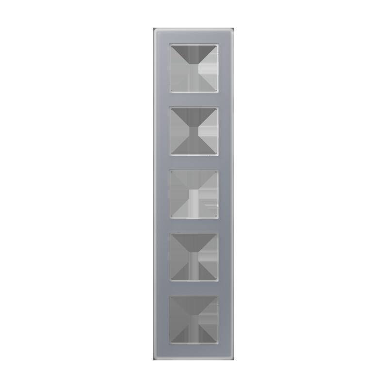 Jung Glasrahmen 5fach AV 585 GLM KG