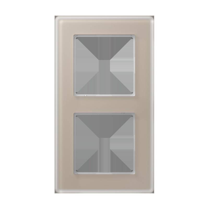 Jung Glasrahmen 2fach AV 582 GLM CH