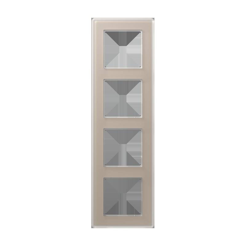 Jung Glasrahmen 4fach AV 584 GLM CH