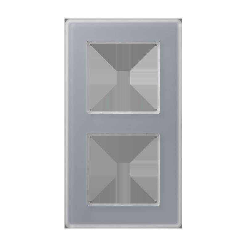 Jung Glasrahmen 2fach AV 582 GLM KG