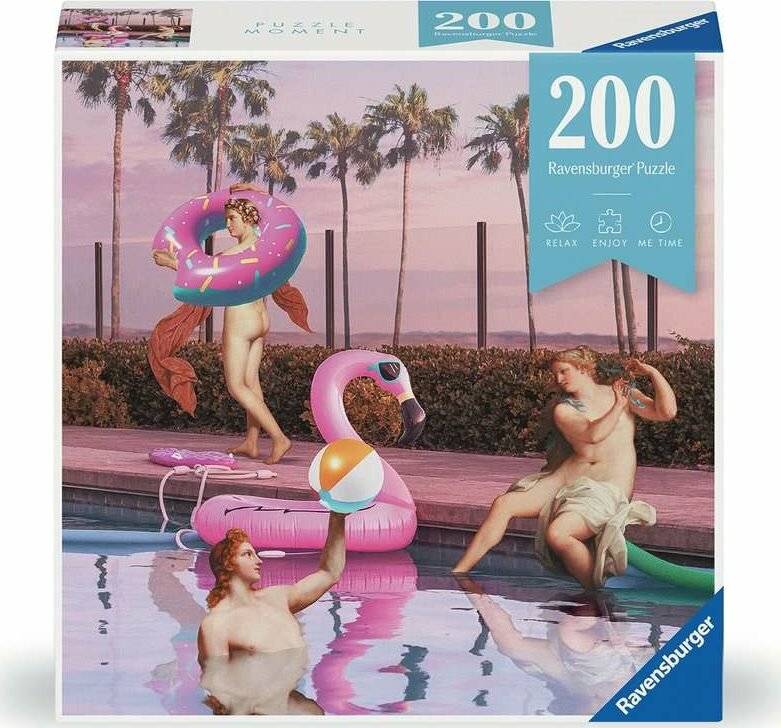 RAVENSBURGER Puzzle Moment: Poolparty 200 Teile