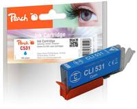 PEACH - Patrone Canon CLI-531 6120B002 cyan kompatibel - Kompatibel - Tintenpatrone