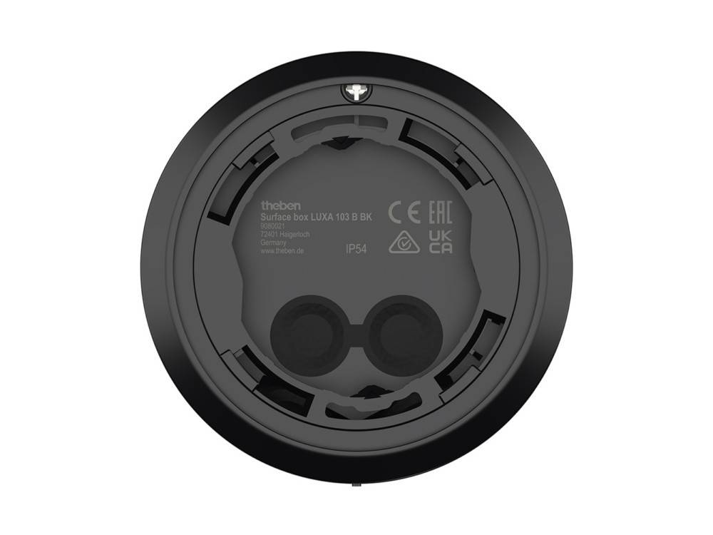 Theben Rahmen für Aufputz-Montage SurfaceboxLUXA103BBK