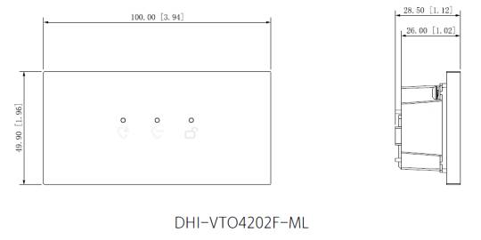 Dahua - VTO4202FB-ML - LED Anzeige Modul - Black