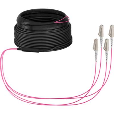 Trunkkabel U-DQ(ZN)BH OM4 4G (1x4) LC-LC -- 20m Dca LSZH Glasfaserverkabelung Glasfaser OM4