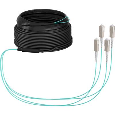 Trunkkabel U-DQ(ZN)BH OM3 4G (1x4) SC-SC -- 10m Dca LSZH Glasfaserverkabelung Glasfaser OM3