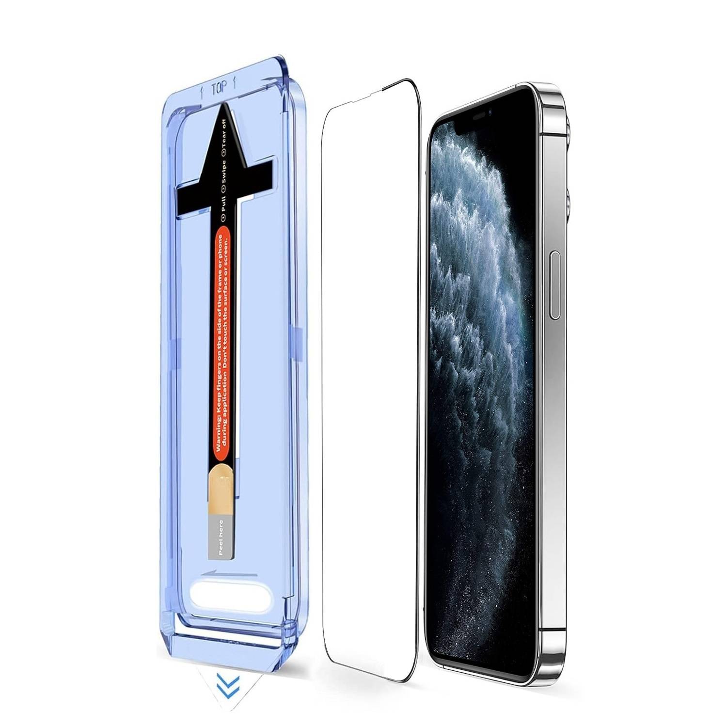 2x 9H Panzerglas für iPhone 11 Pro Max 3D KLAR Staubfreie Installation echtes Tempered Glass Panzerhartglas Schutzglas Displayschutz Schutzfolie
