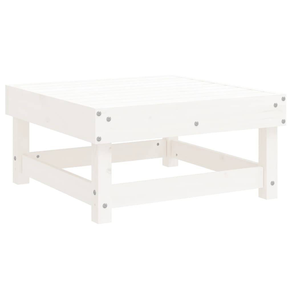 vidaXL 6-tlg. Garten-Lounge-Set Weiß Massivholz Kiefer