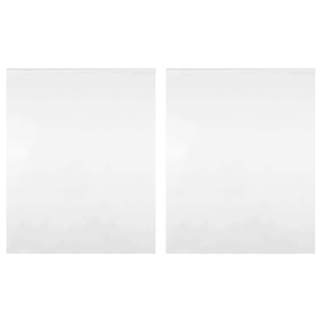 vidaXL Spiegelfolien 2 Stk. Selbstklebend 90x100 cm PET