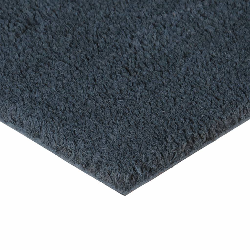 vidaXL Fußmatten 2 Stk. Dunkelgrau 40x60 cm Kokosfaser Getuftet