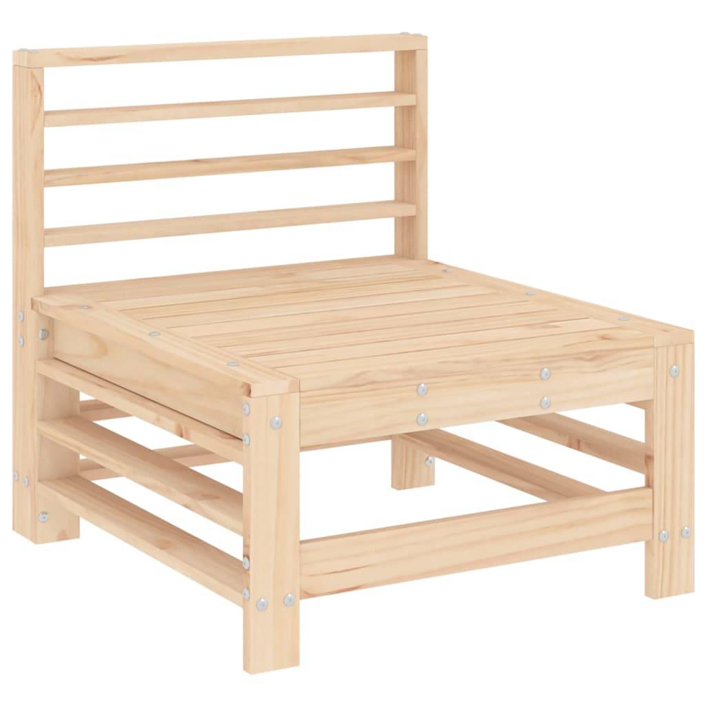 vidaXL 9-tlg. Garten-Lounge-Set Massivholz Kiefer