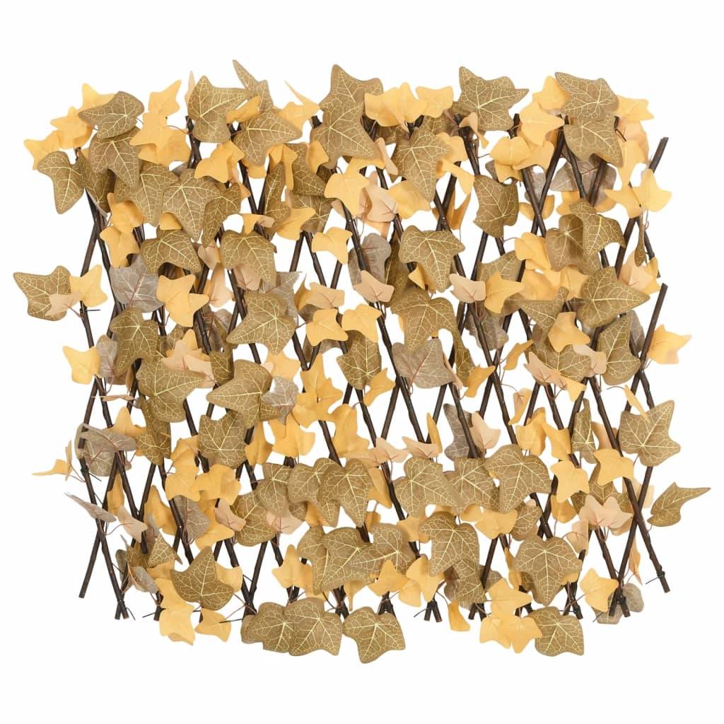 vidaXL Rankgitter mit Künstlichen Ahornblättern 5 Stk. Orange 180x60cm