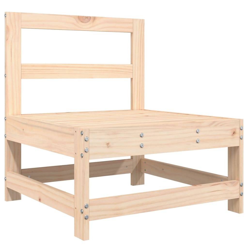 vidaXL Garten-Mittelsofa Massivholz Kiefer