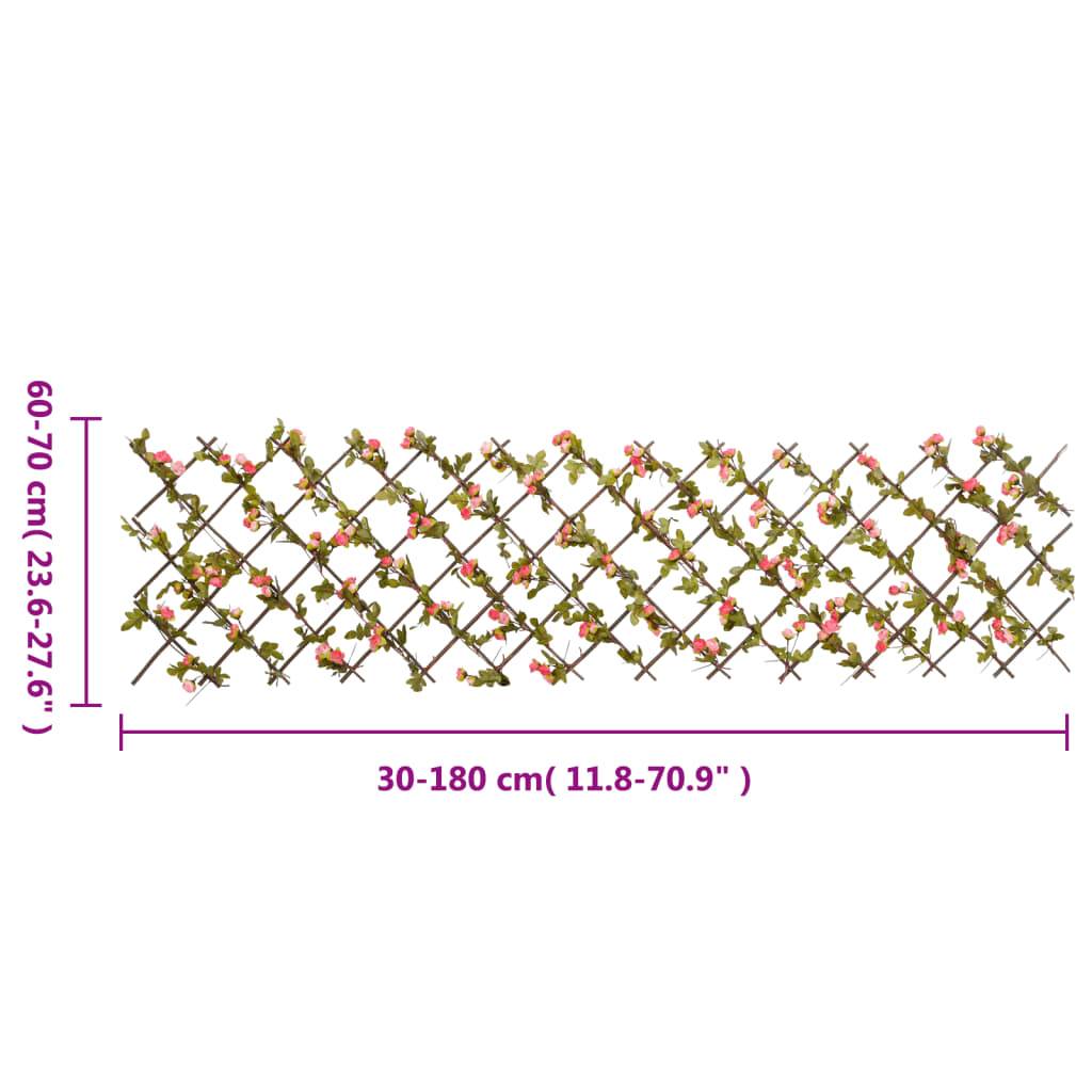vidaXL Rankgitter mit Künstlichem Efeu 5 Stk. Erweiterbar 180x60 cm