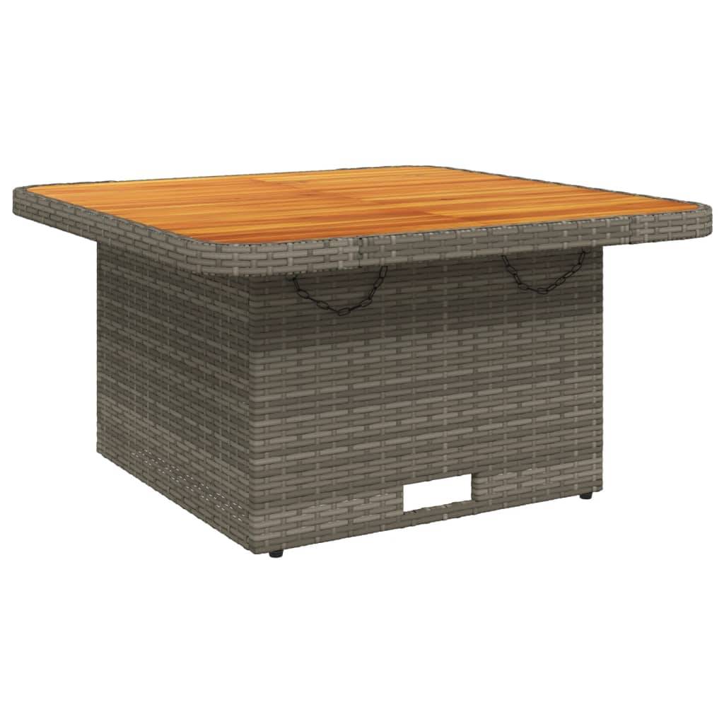 vidaXL 2-tlg. Garten-Sofagarnitur mit Auflagen Poly Rattan Grau