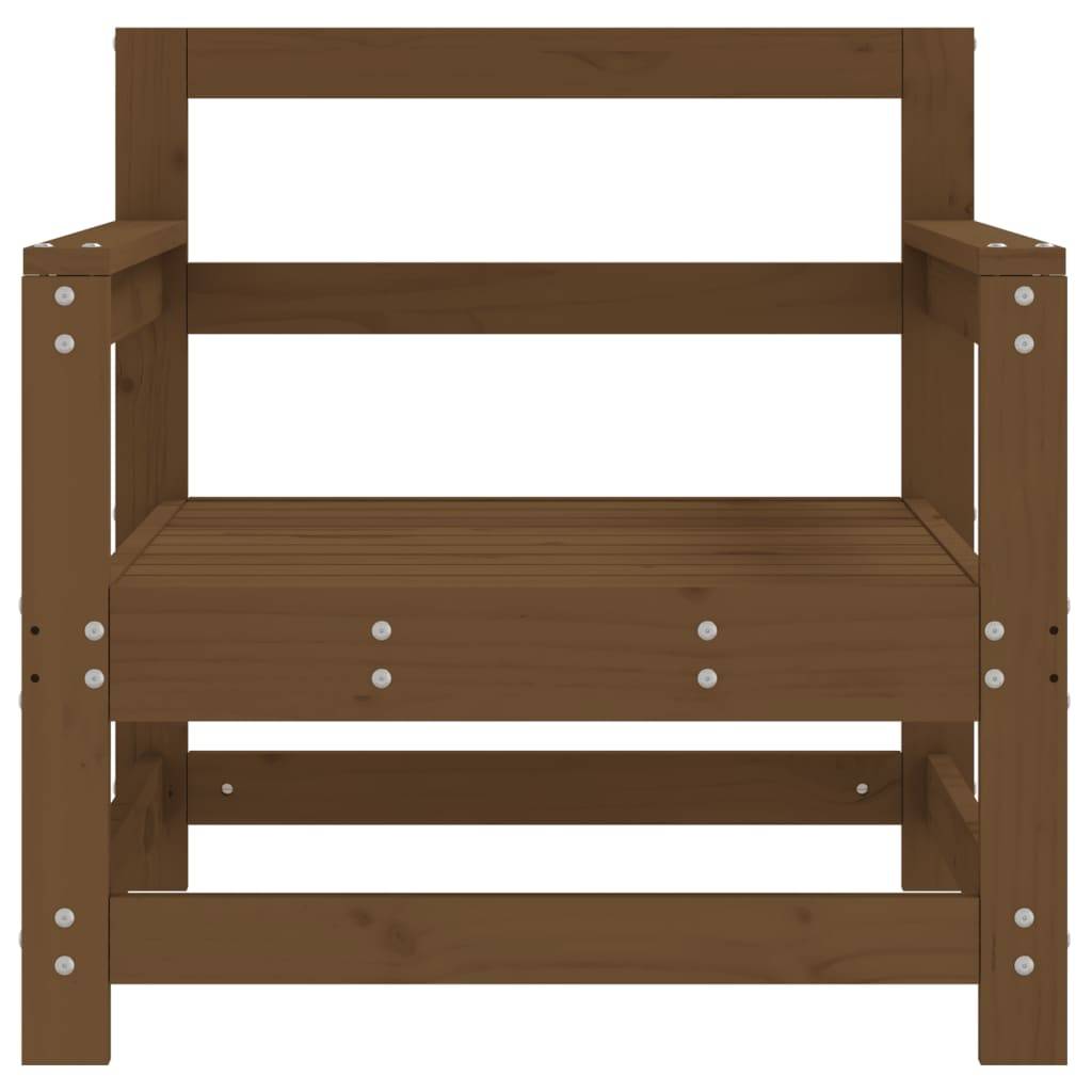 vidaXL Gartenstühle 2 Stk. Honigbraun Massivholz Kiefer