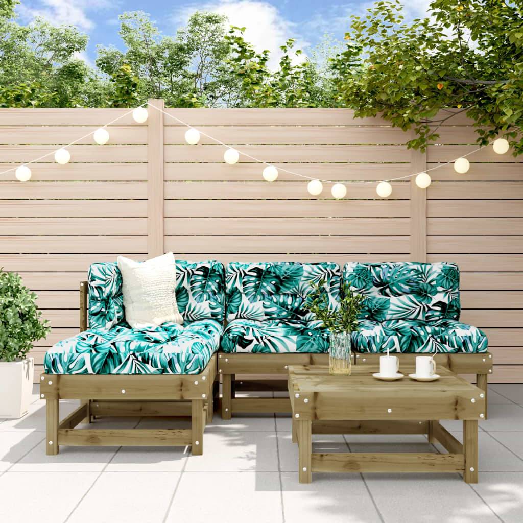 vidaXL 5-tlg. Garten-Lounge-Set Kiefernholz Imprägniert