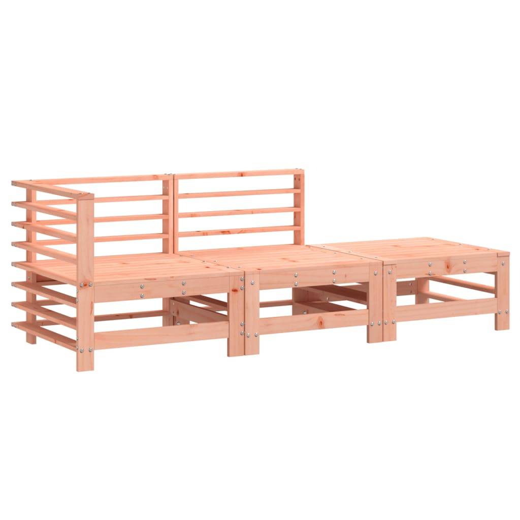 vidaXL 3-tlg. Garten-Lounge-Set Massivholz Douglasie
