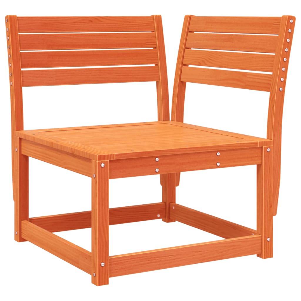 vidaXL 8-tlg. Garten-Lounge-Set Wachsbraun Massivholz Kiefer